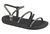 Papete Moleca Tiras com Strass Preto 5525.104