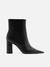 Bota Arezzo Couro Cano Curto Zíper Básica Preta - comprar online