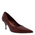 Scarpin Santa Lolla Vermelho Merlot Bico Fino Salto Agulha