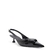 Scarpin Santa Lolla Slingback Laço Couro Verniz Salto Baixo Preto - comprar online