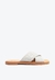 Chinelo Schutz Rasteira Slide Com Logo Prata
