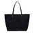 Bolsa Santa Lolla Shopper Nylon Preta Pespontos Branco Alça De Ombro - comprar online