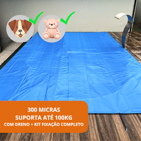 CAPA DE PISCINA 6x3 MTS 300 MICRAS