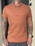 Polo Burble Suedine Botão Salmão - comprar online