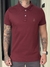 Polo Burble Suedine Botão Bordô - comprar online