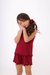 BABY DOLL ONDINHA MIMI- Infantil. Vermelho Cereja - loja online