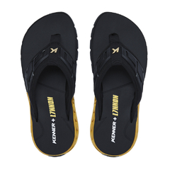 Chinelo Kenner Rakka Full Force L7 Preto/Dourado DYN-02 - Sandália - comprar online
