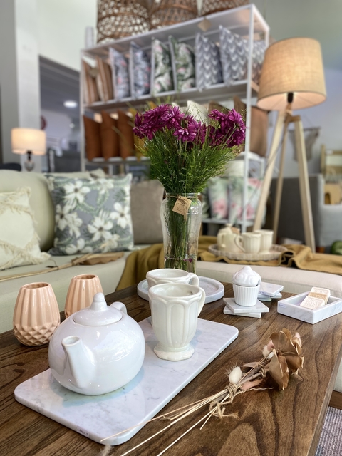 Bandeja rectangular carrara