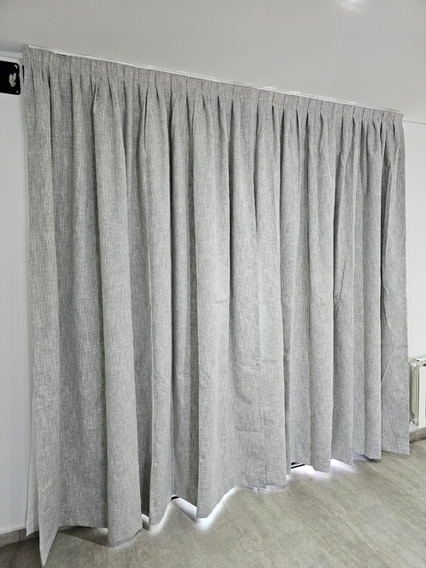 Cortina en black out de lino - comprar online