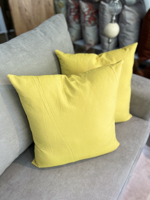 Par almohadón tusor liso 50x50