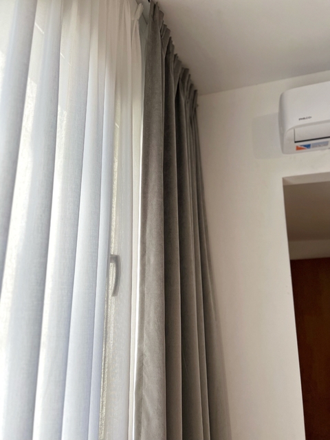 Cortina en lino liviano