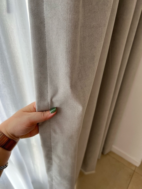 Cortina en black out de pana