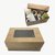 Caja para Desayunos, Meriendas, Regalos  Chica  Con Visor de PVC. Kraft Marrón