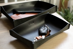 Kit bandejas em couro - Black - comprar online