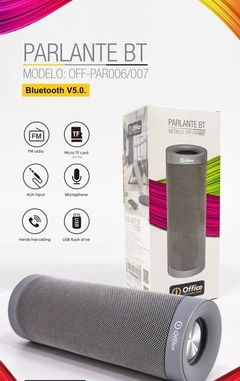 PARLANTES AUDIO BT ALIM BATERIA OFF-PAR007 GRIS