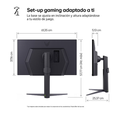 MONITOR LG 27" GAMER IPS QHD 200 Hz 1MS 27GS75Q-B - comprar online