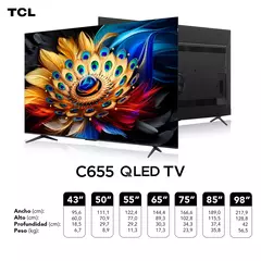 SMART TV TCL 55" QLED 4K 55C655 GOOGLE TV en internet