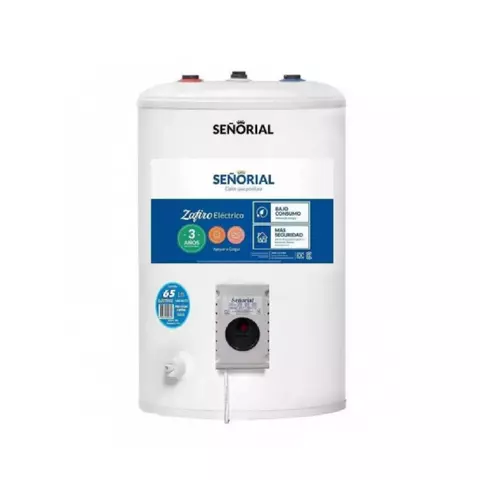 TERMOTANQUE ELECTRICO SEÑORIAL ZAFIRO 65 Lt TESZP-65 CARGA SUPERIOR
