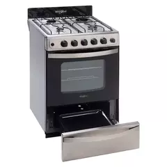 COCINA WHIRPOOL MULTIGAS ENCENDIDO ELECTRICO 56CM LUZ INTERIOR TIMER WFX57DW - tienda online