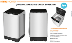 LAVARROPAS KANJIHOME 6.5KG CARGA SUPERIOR 800RPM AUTOMATICO KJH-WMCVSL6K