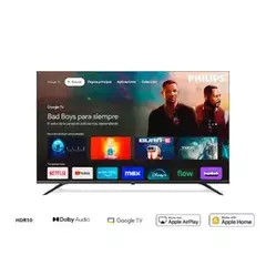 Smart TV Philips 58” LED 4K UHD 58PUD7310/77 Google TV en internet