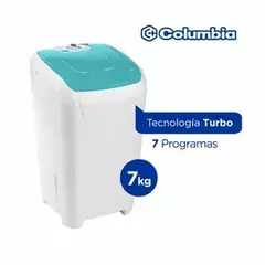 LAVARROPA COLUMBIA SEMI AUTOMATICO 7 KILOS Lsc7000 - comprar online