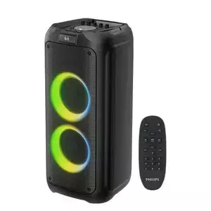 PARLANTE PHILIPS TORRE TAX4509/77 BT 5.0/60W MIC/RADIO/LED RGB /USB/BAT. RECARGABLE