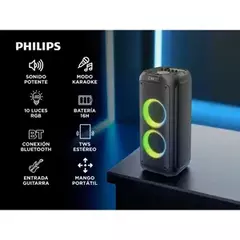 PARLANTE PHILIPS TORRE TAX4509/77 BT 5.0/60W MIC/RADIO/LED RGB /USB/BAT. RECARGABLE - comprar online