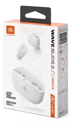 AURICULAR JBL WAVE BUDS2 TWS ANC BLANCO - comprar online