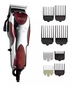 Maquina De Cortar Pelo Profesional Wahl Magic Clip 5 Stars Color Plata/Rojo