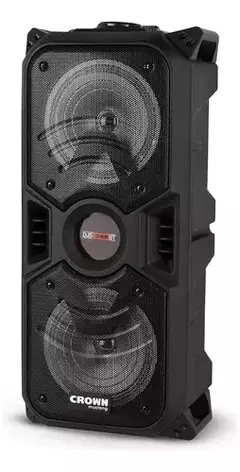 Bafle Potenciado 2 X 6.5 Woofer Crown Mustang Djs1000bt