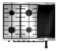 COCINA 4 HORNALLAS + PLANCHA MORELLI KUMA MULTIGRILL PTA CIEGA 82CM - comprar online