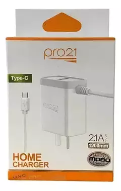 Cargador Celular Pro21 Con Usb Tipo C Usb-c