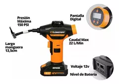 Inflador Inalámbrico Lusqtoff IL150-8 - comprar online