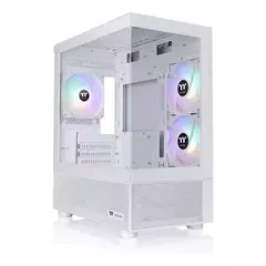 Gabinete TT View 170 Micro Chassis TG x2 Fan ARGB x3 Snow White