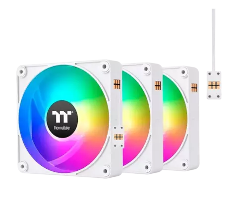 Cooler Fan TT CT140 EX ARGB (3 Fan Pack) White