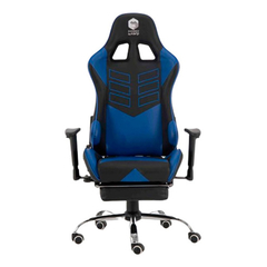 Silla Gamer Kanji KJ-488T- AZUL Reclinable Apoyapies y Brazos