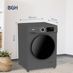 Lavarropas BGH INVERTER 8Kg 1400Rpm Dark Silver BWFI08S24AR en internet