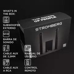 BARRA DE SONIDO STROMBERG MERGE C/Subwoofer FM/Bluetooh/HDMI 85W REAL - CUMBRE MEGACOMPU