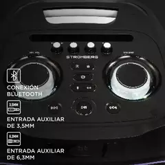 Imagen de PARLANTE PORTATIL STROMBERG NOVA 100W RMS 2x10" BT 6 Horas RGB FM