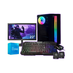 PC INTEL CORE I3 10100 | 8 GB RAM | SSD 240 GB | 500W | MONITOR 22'' | PERIFÉRICOS