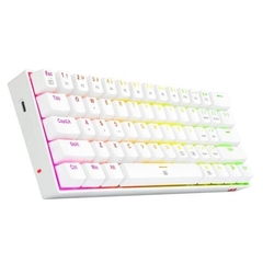 Teclado Mecánico 60% Redragon Dragonborn White K630W RGB Switch Brown