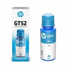 BOTELLA DE TINTA ORIGINAL CYAN HP GT52