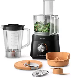 PROCESADORA DE ALIMENTOS PHILIPS RECIPIENTE 1.5L 7 Accesorios 750W HR7304/90 - comprar online