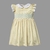 VESTIDO BEBE LISTRADO AMARELO BORDADO AZUL na internet