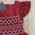 VESTIDO BORDADO CASINHA ABELHA VERMELHO POA