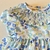VEST BB G SMOKING FLORAL AZUL - comprar online