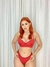 Lingerie Flora fio - Vermelha