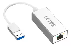 Adaptador Letos LE-AD45 USB a RJ45 Gigabit – Red Ethernet 1000 Mb/s
