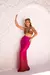 Saia Mirales - Marrom e Pink - comprar online